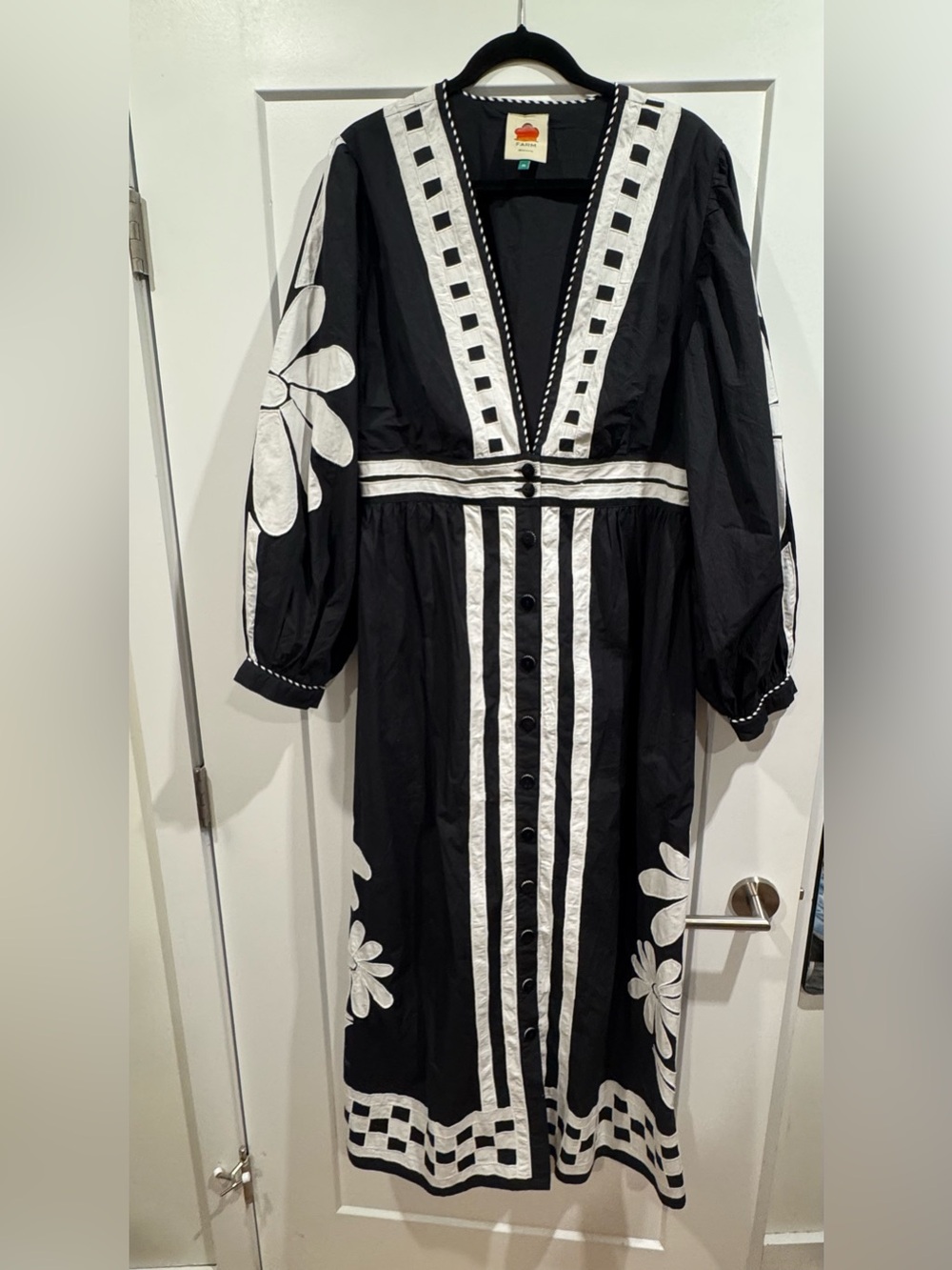 NWOT FARM Rio Cotton-poplin Floral Maxi dress - Picture 4 of 5